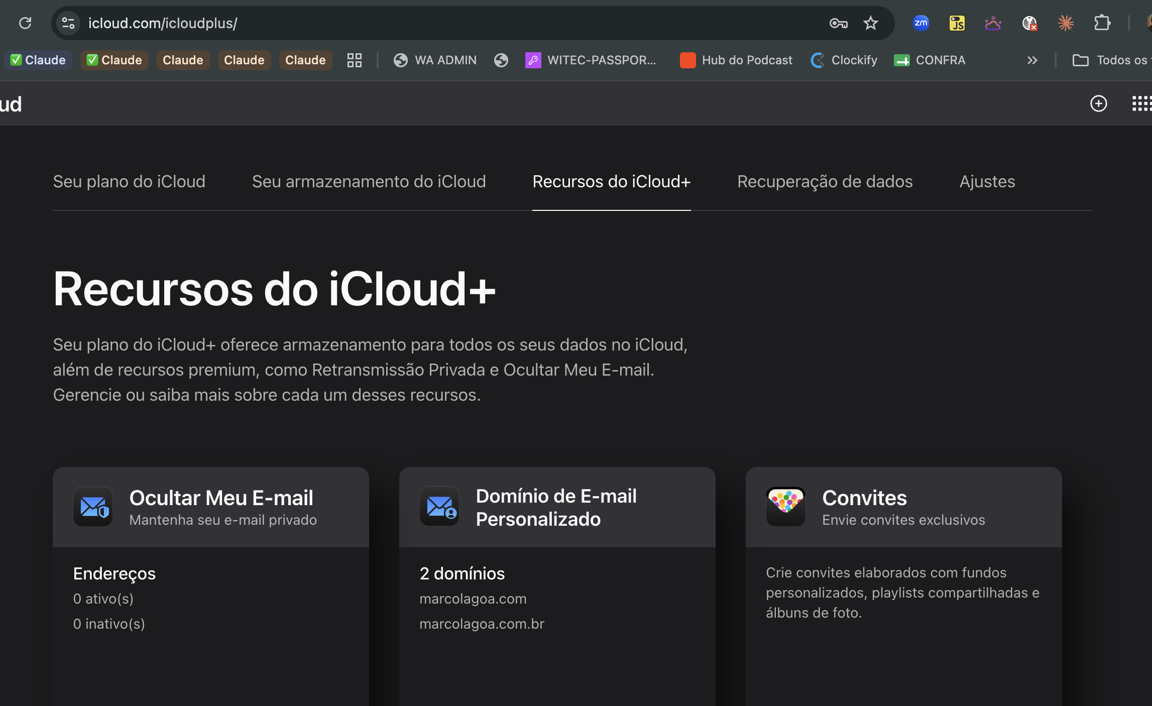 Como usar seu próprio domínio de e-mail no iCloud+ da Apple